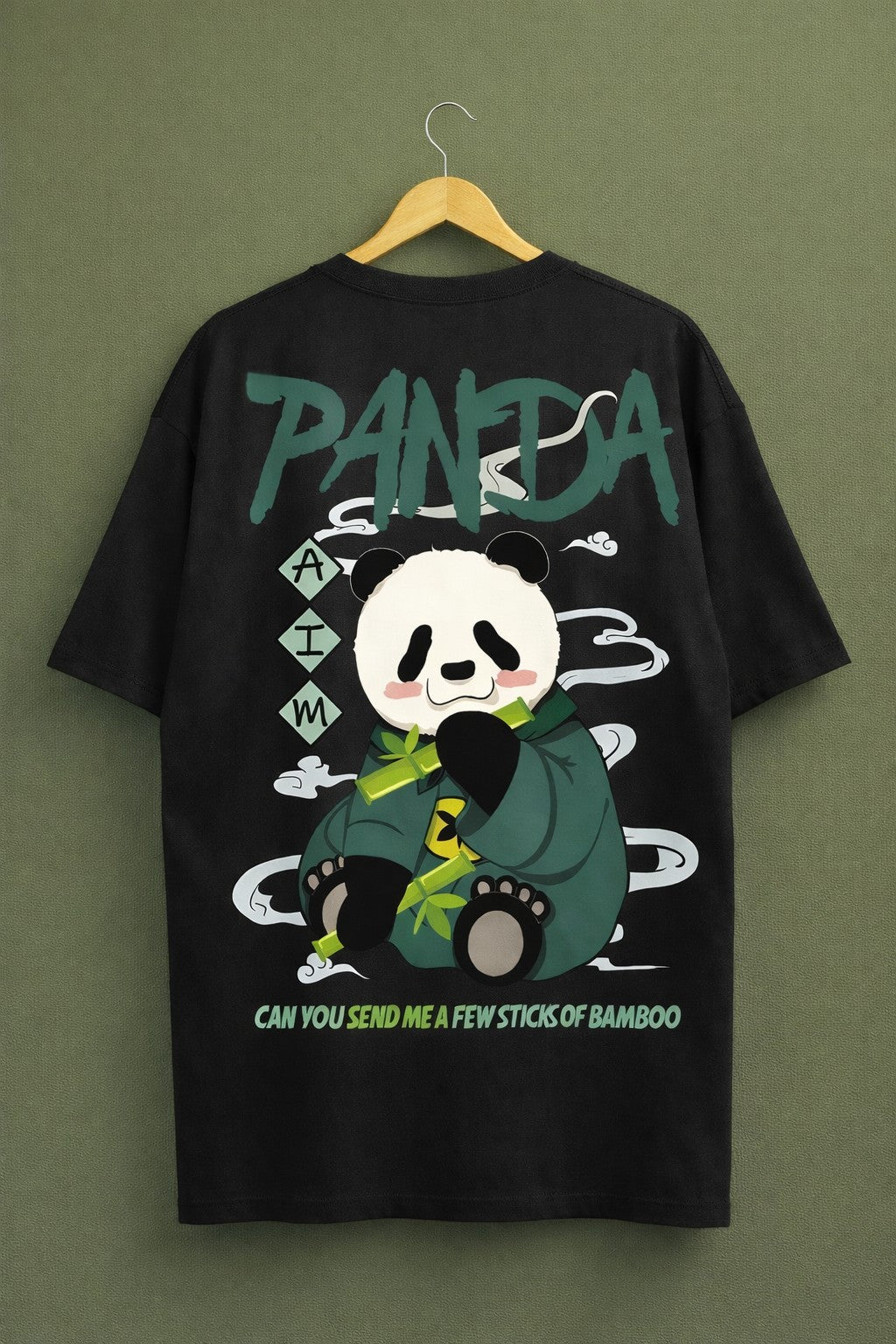 TheBlackFoxx™ Panda Graphic Oversized Tee