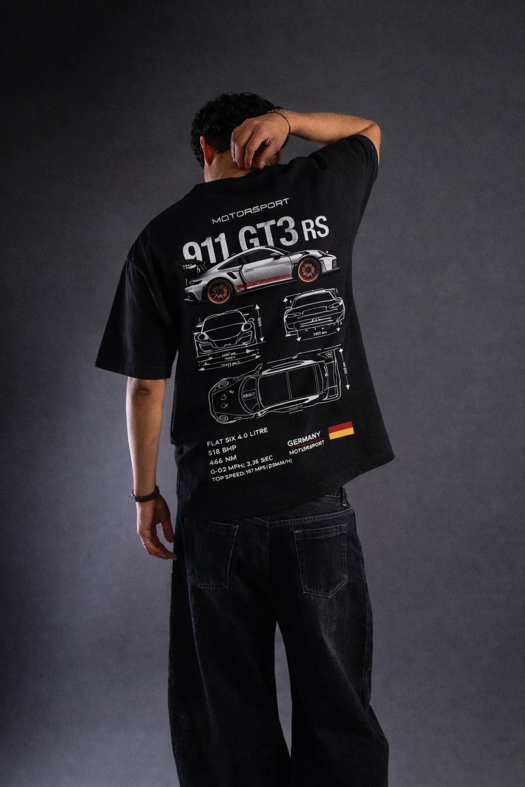 THEBLACKFOXX Motorsport Oversized T-Shirt