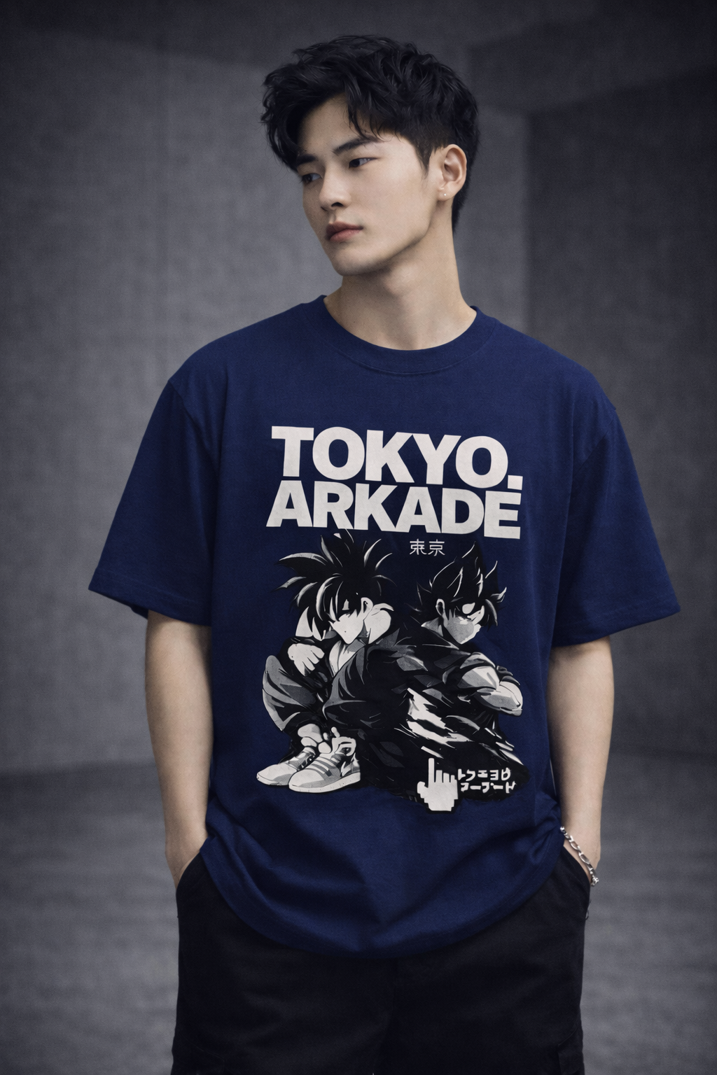 TheBlackFoxx Tokyo Arkade Oversized T-Shirt