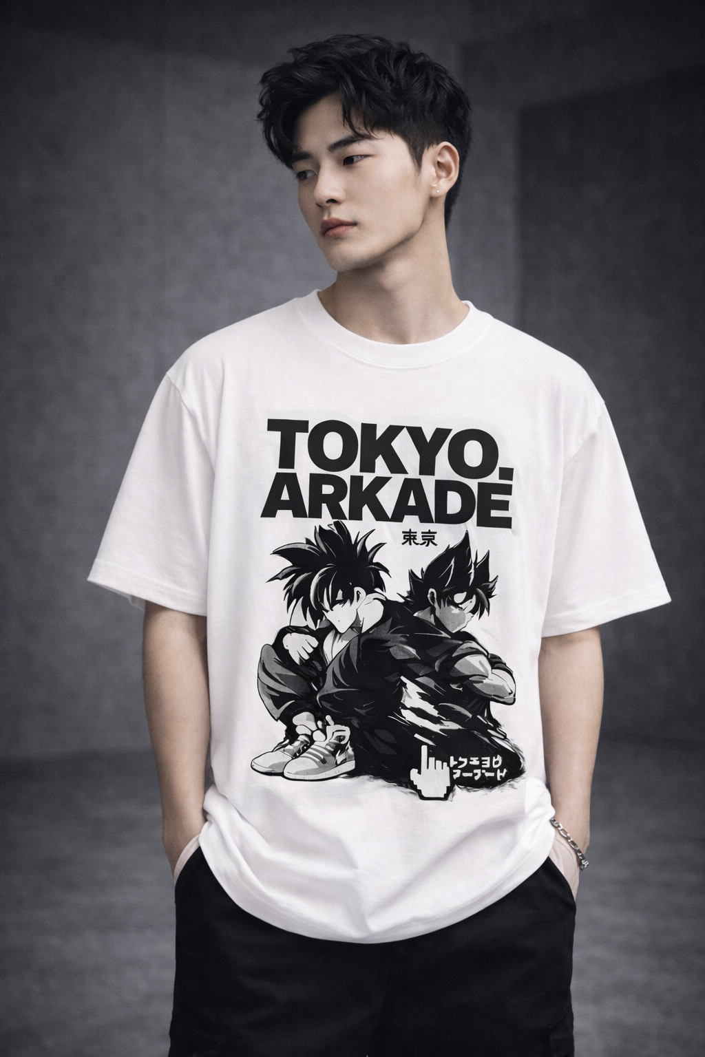 TheBlackFoxx Tokyo Arkade Oversized T-Shirt