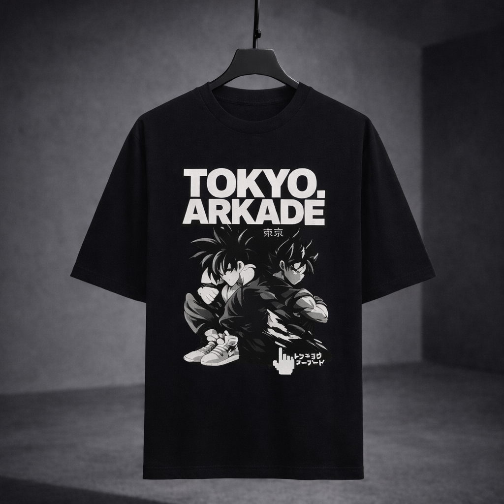 TheBlackFoxx Tokyo Arkade Oversized T-Shirt