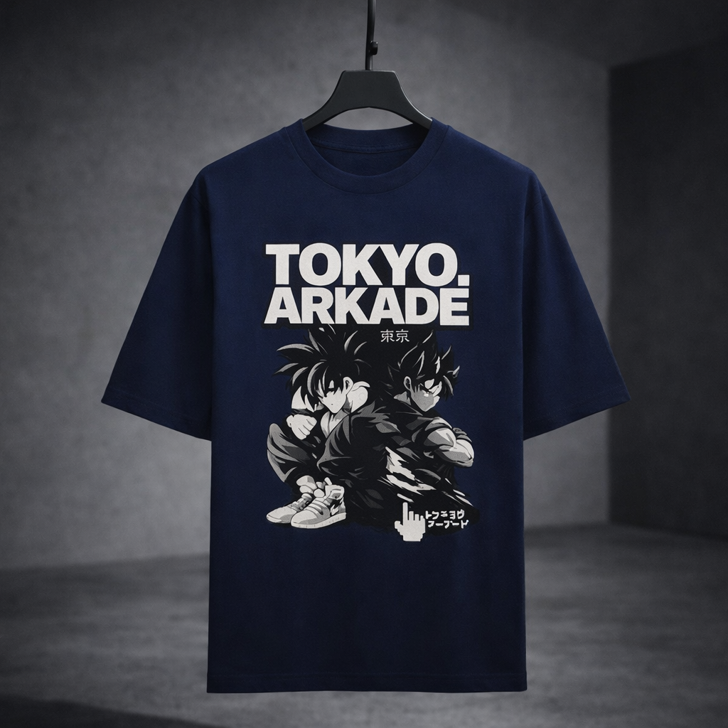 TheBlackFoxx Tokyo Arkade Oversized T-Shirt