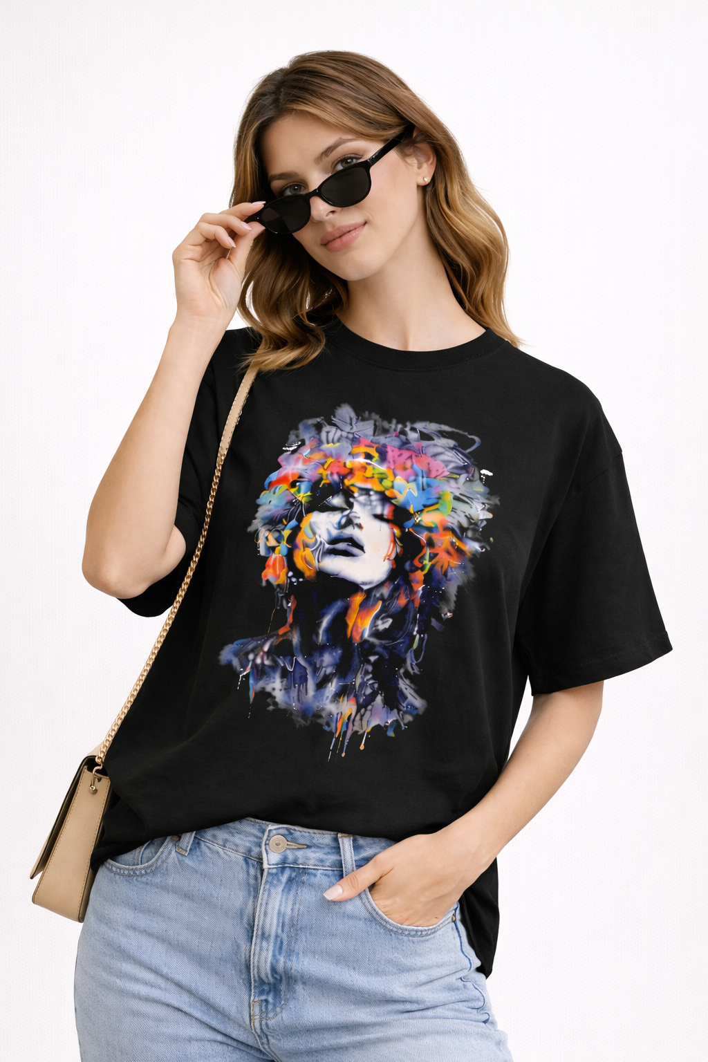 TheBlackFoxx Artistic Oversized Tee