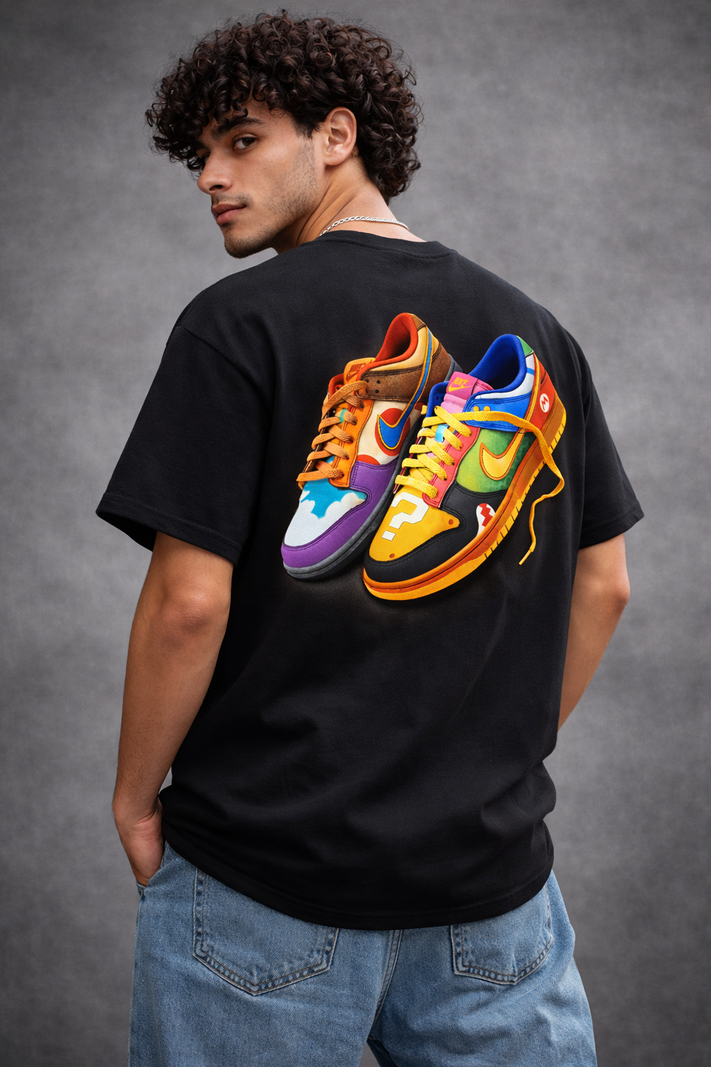 TheBlackFoxx™ Urban Kicks Oversized T-Shirt