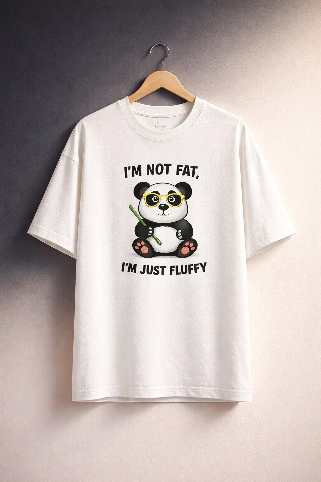 Fluffy Panda Oversized Tee – TheBlackFoxx
