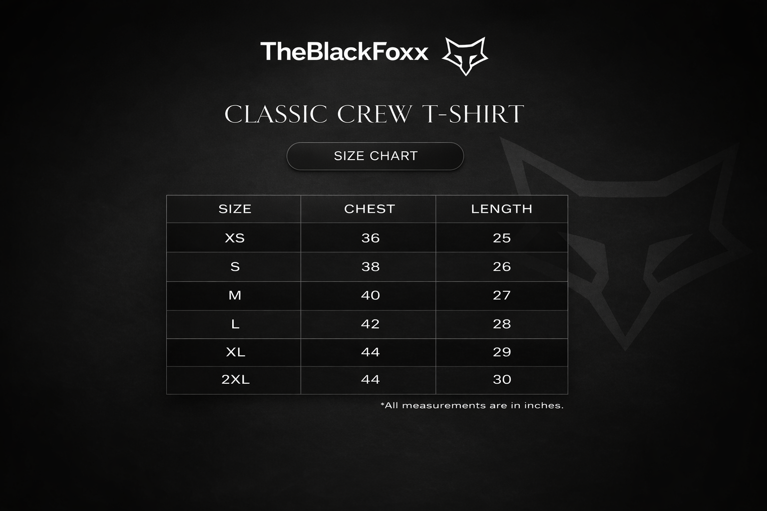 Signature Logo Tee – TheBlackFoxx