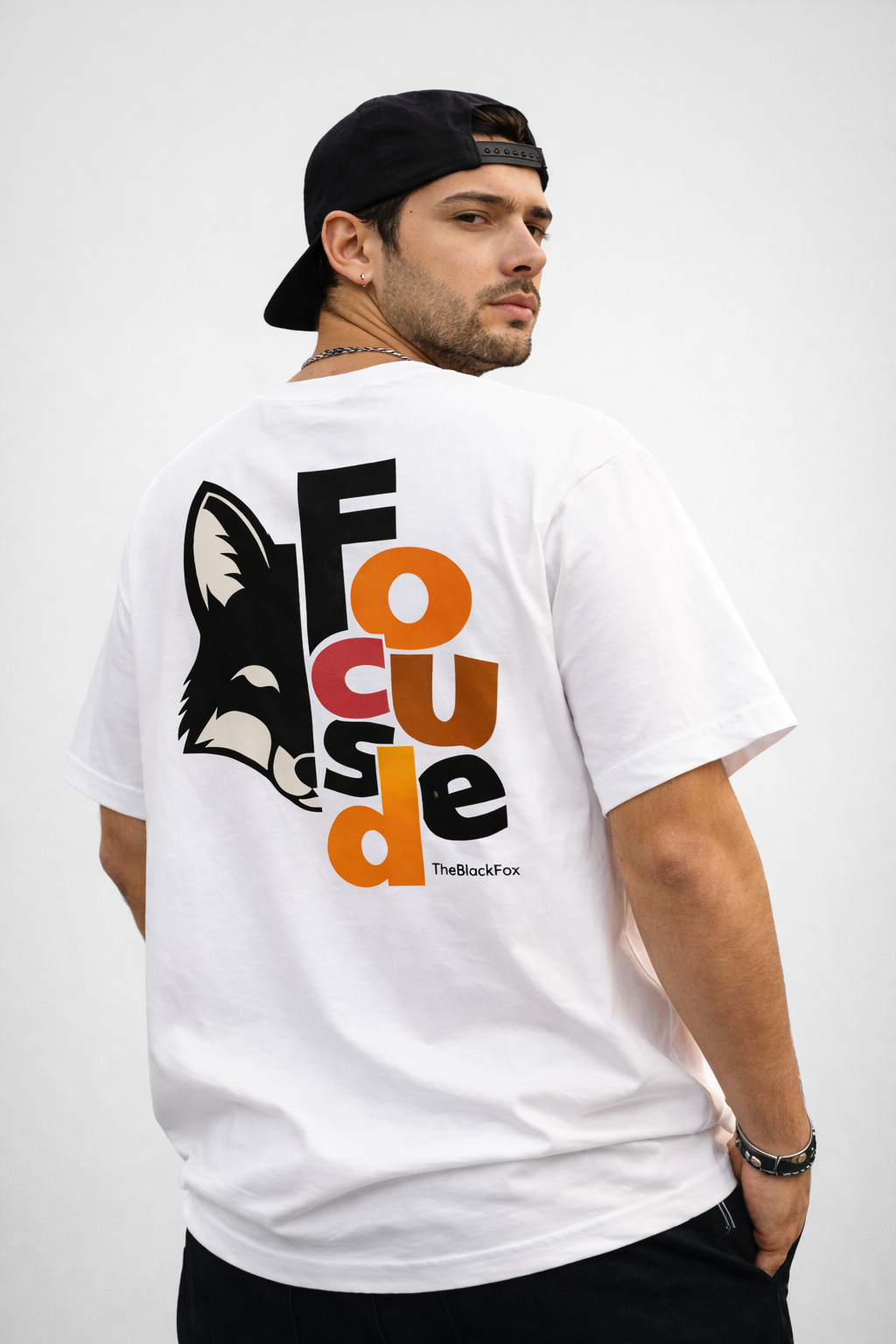 TheBlackFoxx™ Drop Shoulder White Tee