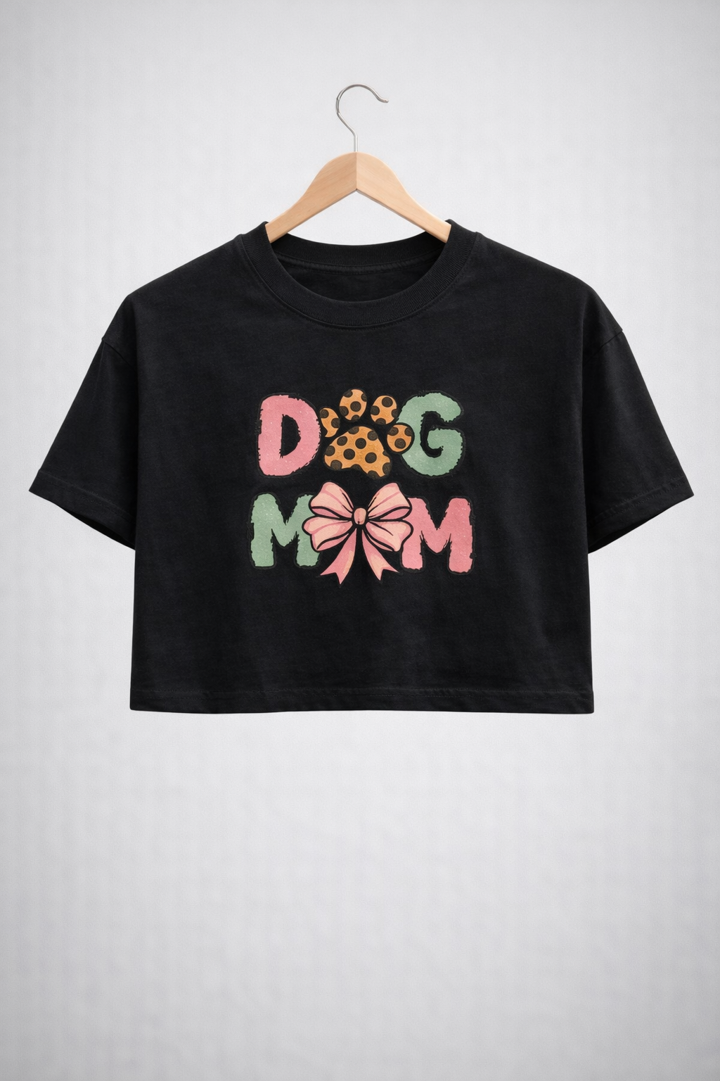 TheBlackFoxx Dog Mom Crop Tee