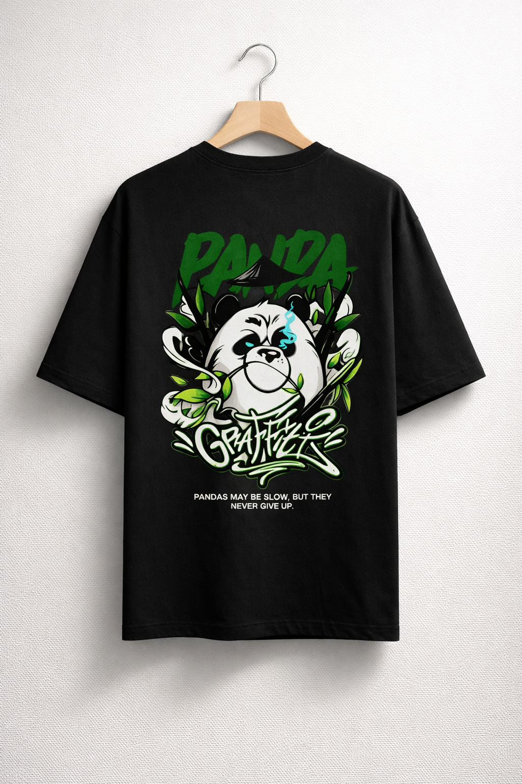 TheBlackFoxx Panda Oversized T-Shirt
