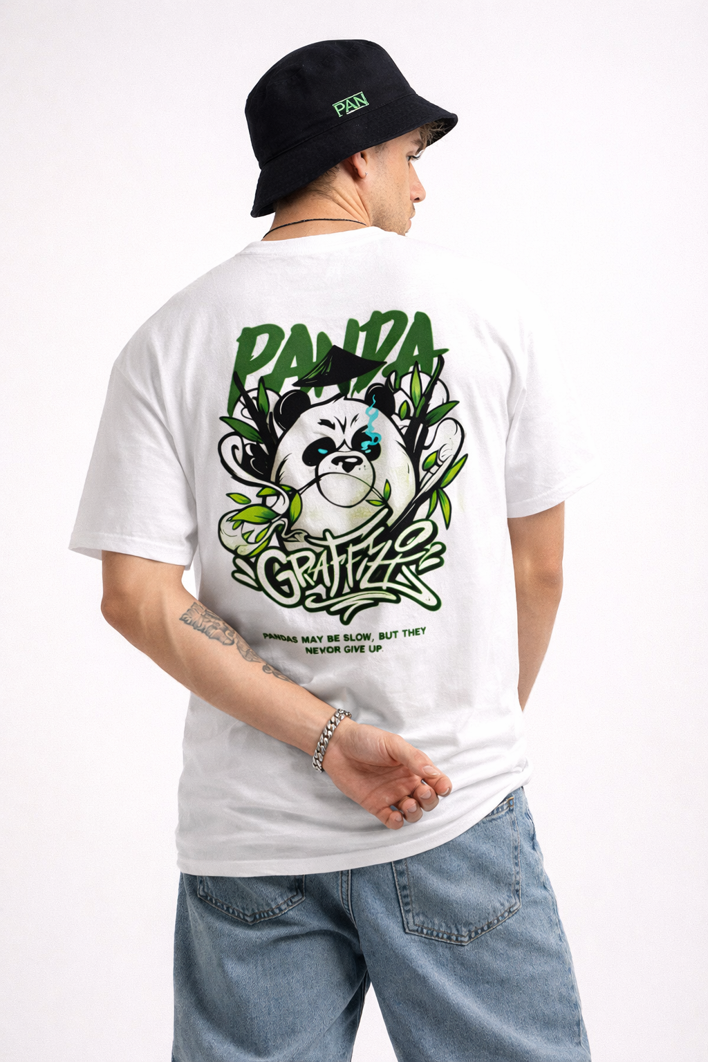 TheBlackFoxx Panda Oversized T-Shirt