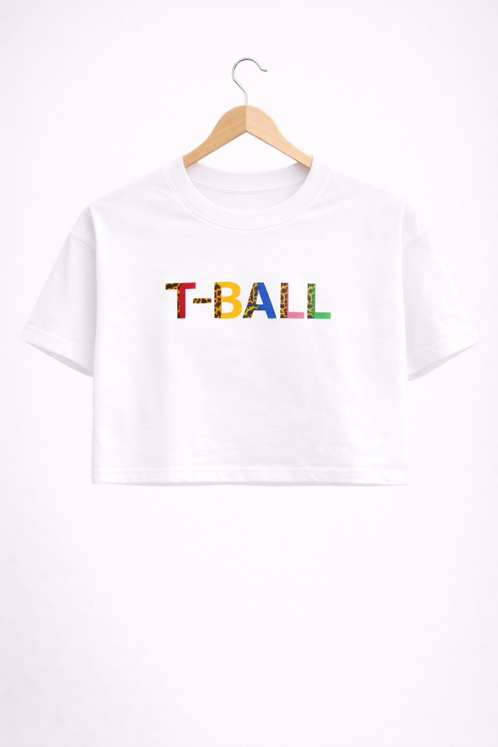 TheBlackFoxx T-Ball Graphic Crop Tee