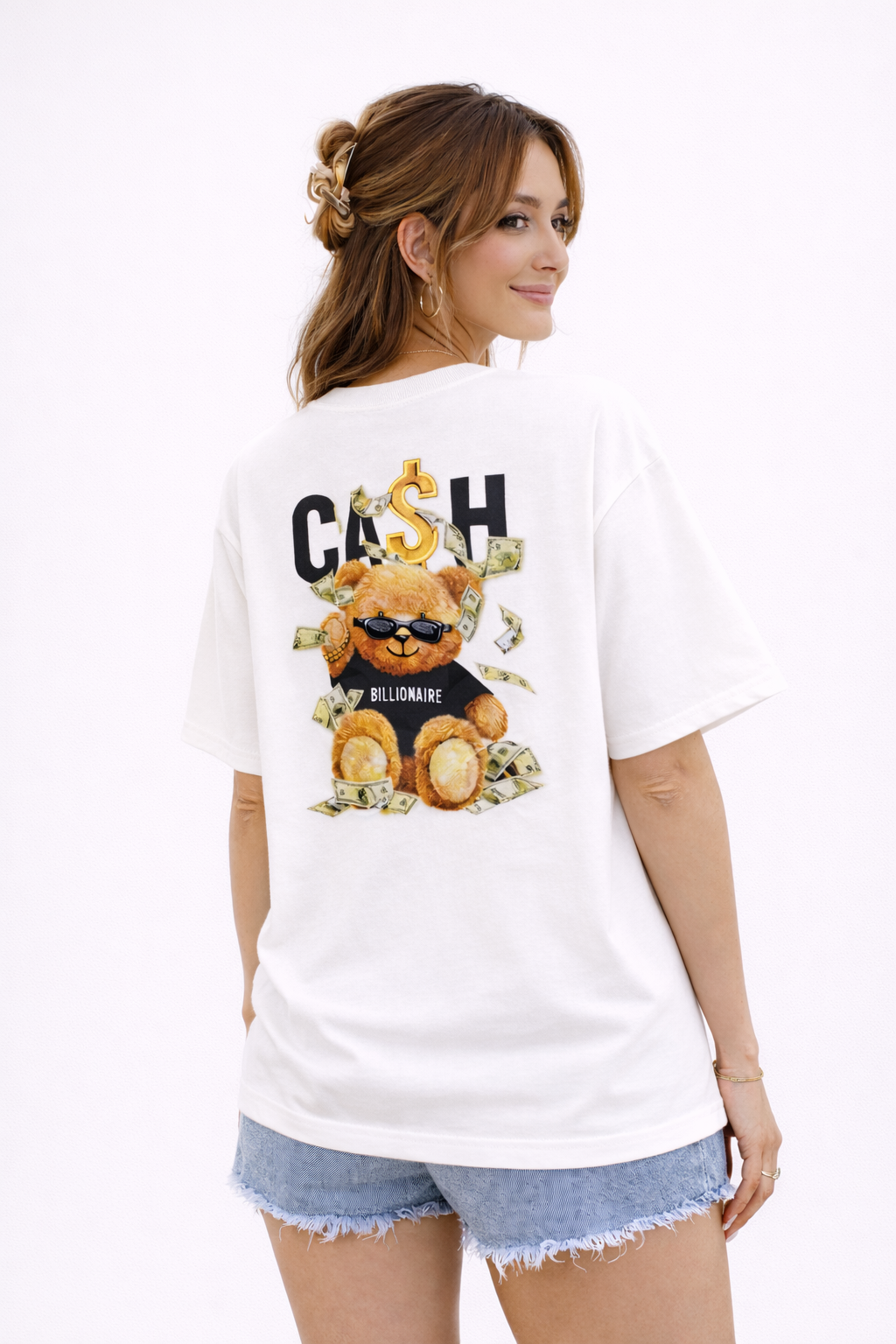 TheBlackFoxx HEY Teddy Oversized Tee