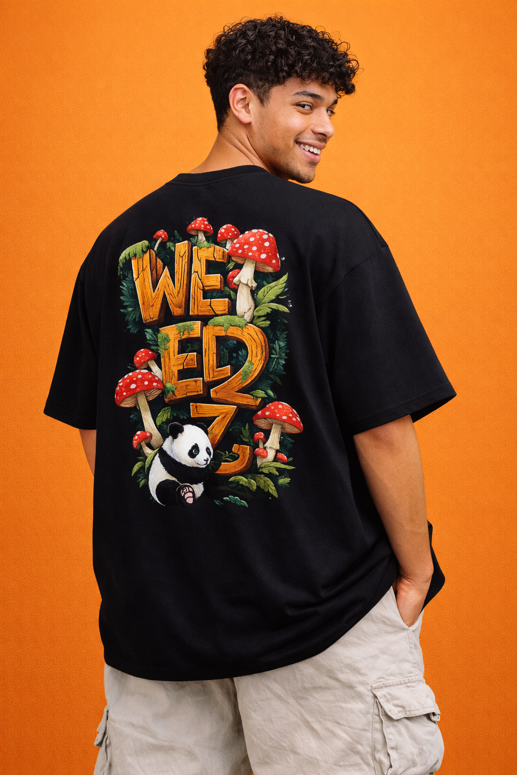 TheBlackFoxx™ Panda Bamboo Oversized T-Shirt