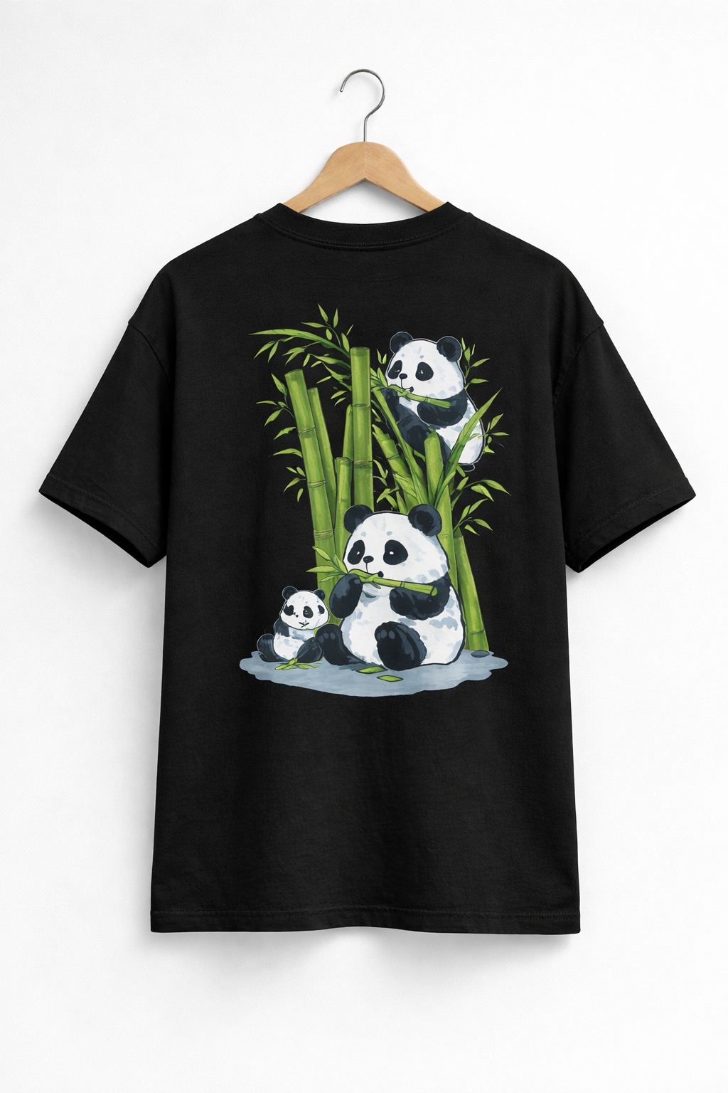TheBlackFoxx™ Panda Bamboo Oversized T-Shirt