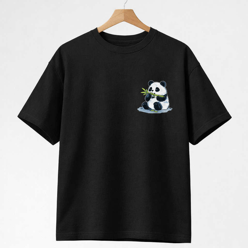 TheBlackFoxx™ Panda Bamboo Oversized T-Shirt