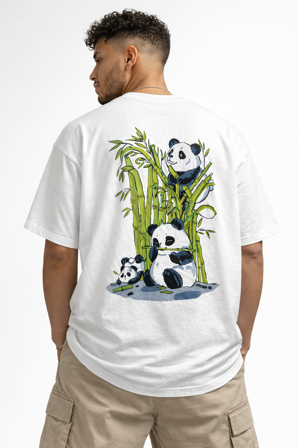 TheBlackFoxx™ Panda Bamboo Oversized T-Shirt