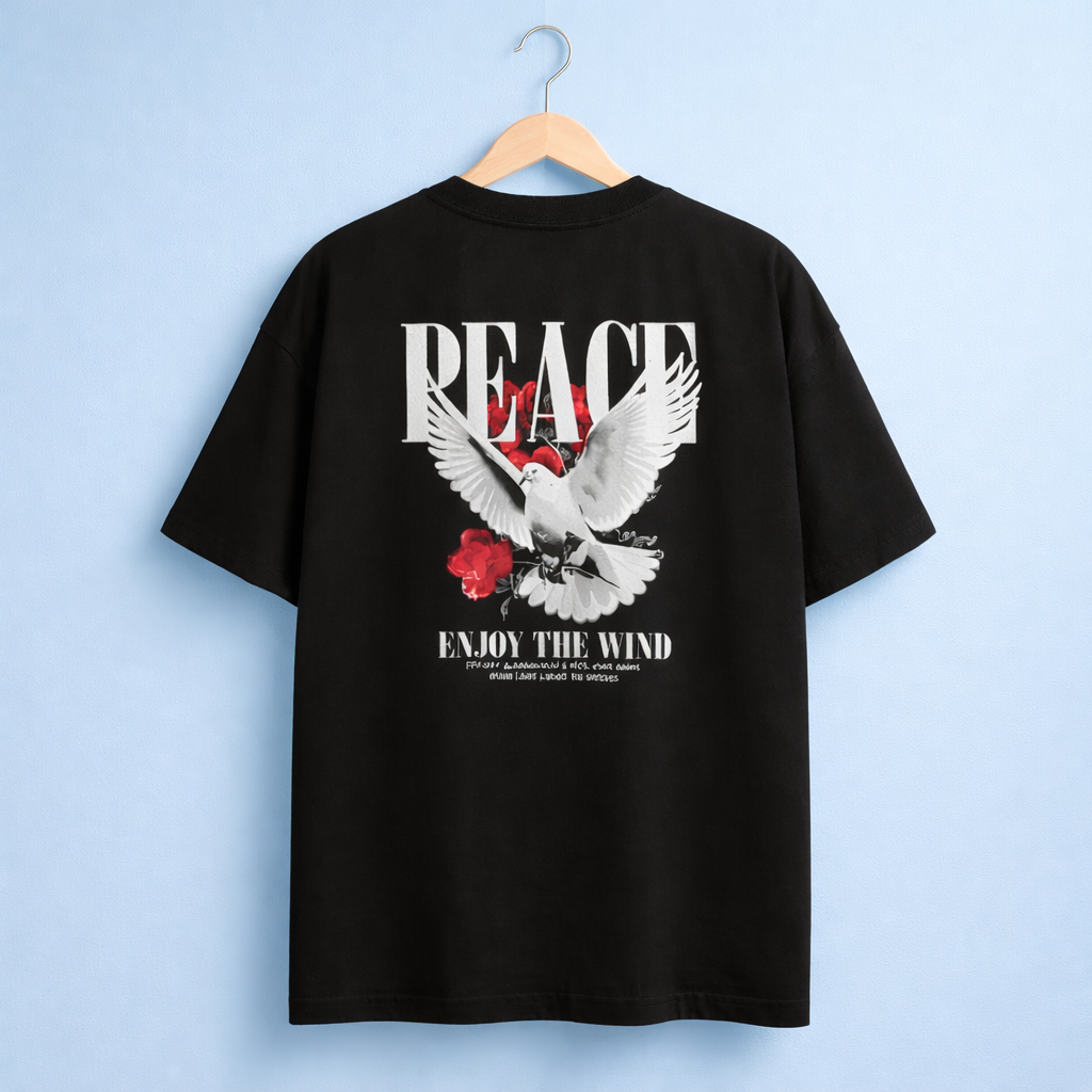 TheBlackFoxx™ Peace Dove Oversized Tee