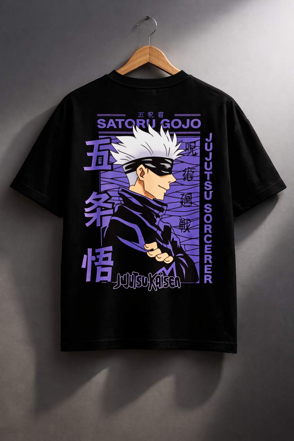 TheBlackFoxx™ Gojo Anime Oversized Tee