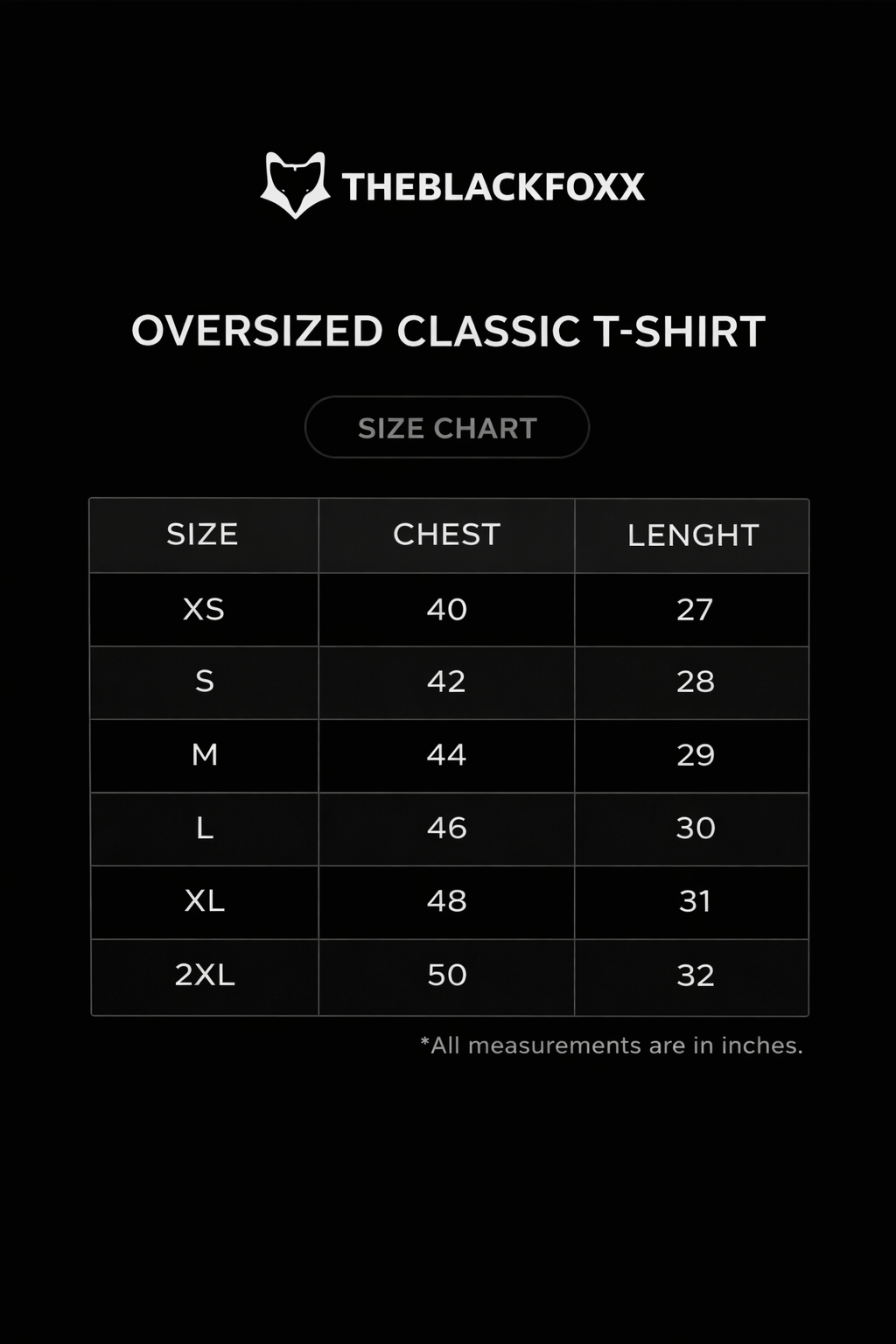 TheBlackFoxx™ Premium Oversized Cotton Tee